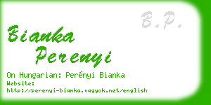 bianka perenyi business card