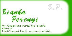 bianka perenyi business card